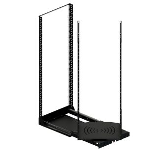 19" ausziehbares und drehbares Rack-System mit 120kg Kapazität - 28RU