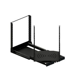 19" ausziehbares und drehbares Rack-System mit 120kg Kapazität - 12RU