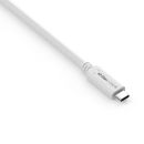 Premium USB4 Gen3x2 USB-C Kabel - 40Gbps, 240W, 4K60 - 0.50m, weiß