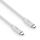 Premium USB4 Gen3x2 USB-C Kabel - 40Gbps, 240W, 4K60 - 0.50m, weiß