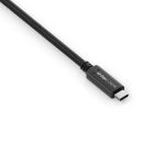 Premium USB4 Gen3x2 USB-C Kabel - 40Gbps, 240W, 4K60 - 1.00m, schwarz