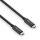 Premium USB4 Gen2x2 USB-C Kabel - 20Gbps, 240W, 4K60 - 0.50m, schwarz