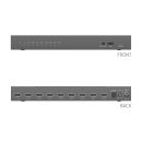1x8 HDMI 2.1 Splitter - 48Gbps mit Scaler und Audio De-Embedding