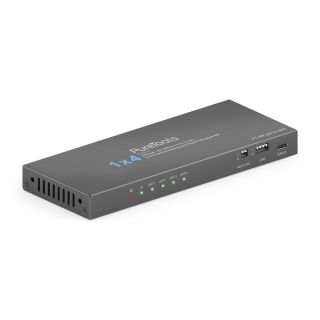 1x4 HDMI 2.1 Splitter - 48Gbps mit Scaler und Audio De-Embedding