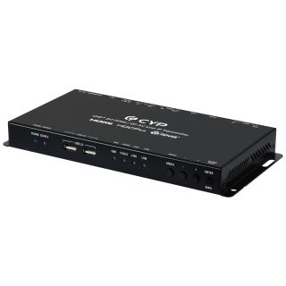 UHD+  2x1 HDMI/DP AV over IP Transmitter with Preview - Cypress AVIP-P5104T-B1F