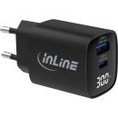 InLine® USB PD Netzteil, GaN Ladegerät, 2-Port,...