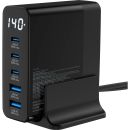 InLine® USB PD Netzteil, GaN Ladegerät, 5-Port,...