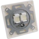InLine® Rahmenset für 2x RJ45 Bu/LSA Einsatz...