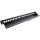 InLine® Patchfeld 24-fach, Keystone Leerblech Patchpanel, 19", 1HE, schwarz