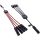 InLine® Solarkabel 4-fach Verteiler-Set schwarz/rot 0,42m