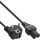 25er Bulk-Pack InLine® Netzkabel, Schutzkontakt gewinkelt auf Warmgerätestecker