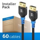 8K Ultra High Speed HDMI Kabel, schwarz, 0.50m, Installer...