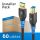 USB 3.2 Gen1 USB-A / USB-B Kabel, schwarz, 0.50m, Installer Pack 60pcs