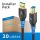 USB 3.2 Gen1 USB-A / USB-B Kabel, schwarz, 3.00m, Installer Pack 20pcs