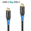 USB4 Gen2 USB-C auf USB-C Kabel, schwarz , 0.30m, Single Cable