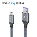 USB-C zu USB-A Ladekabel - USB 2.0, Super-Schnellladung...