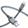 USB-C auf USB-A Ladekabel - USB 2.0, superschnelles Laden 5V/5A - grau/blau - 0.50m