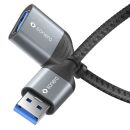 USB 3.0-Kabel - A/A-Verlängerung - Aluminium - spacegrau/schwarz - 2.00m