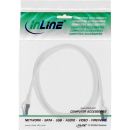 InLine® Patchkabel, Cat.6A, S/FTP, TPE (LSZH), CCA, weiß, 1m