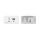 High-performance, highly scalable, AVoIP Wall Plate Encoder for 4K60 4:2:0, HDR10<br>over 1G Network, with white Decora® Design Frame Sets