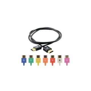 Ultra Slim Flexible High-Speed HDMI Cable with Ethernet  - Black