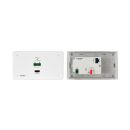 US-D-size Wall-Plate Receiver with White Decora® Design Frame