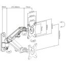 Jetrics VM-UMA10 Monitor Wandhalterung