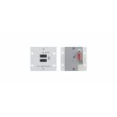 Wall-Plate Einsatz  - 2x USB-Ladeausgang  - grau