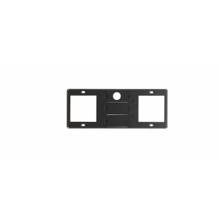 2 Einzeldosen-Steckplätze
3 Steckplätze (= 2 Blindplatten und 1 Kabeldurchführung)