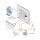 US-size RC-63DLN, White Design Frame, PSU + Power Cord, Label Set, Screwdriver