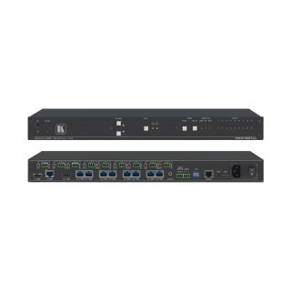 2x1: 8 4K60 4:2:0 HDMI & Extended-Reach HDBaseT mit Ethernet, RS-232, IR und Stereo Audio umschaltbar