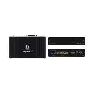 4K60 4:2:0 DVI HDCP 2.2 Empfänger mit RS-232 und IR über Long-Reach HDBaseT