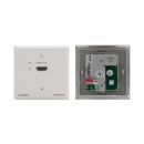 UK-size Wall-Plate Receiver, with White 1-gang Design Frame