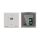 UK-size Wall-Plate Receiver, with White 1-gang Design Frame