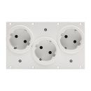 SYSBOXX Frontblech 2HE, 4BE, 3xSchuko