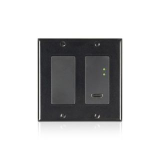 Ultra Serie - 2-Gang 4K Wandplatte POE Encoder, schwarz