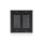 Ultra Serie - 2-Gang 4K Wandplatte POE Encoder, schwarz