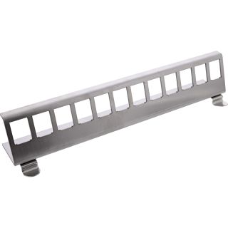 InLine® Keystone SNAP-In Metall-Modulhalter, 12-fach für Hutschiene