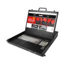 17" Full HD LCD, HDMI, DisplayPort & VGA KVM...