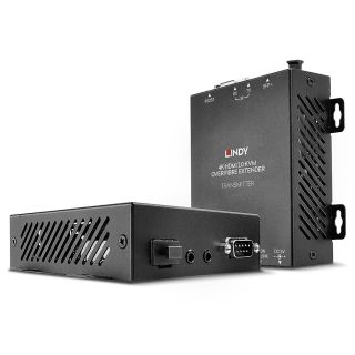 300m Fibre Optic HDMI 4K60, USB, IR & RS232 KVM Extender