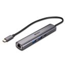 USB 3.2 Gen 2 Typ C Hub & Gigabit Ethernet Konverter
