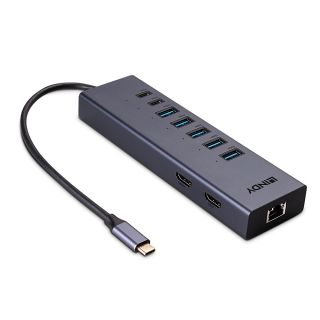 DST-Mini Duo, USB C Laptop Mini Dockingstation 2x 4K HDMI