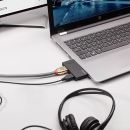 DST-Micro, USB C Laptop Micro Dockingstation mit 4K Unterstützung & 100W Pass-Through-Laden