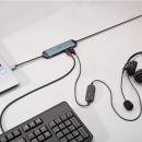 DST-Micro 140, USB C Laptop Micro Dockingstation mit 4K Unterstützung & 1.4m 60W Ladekabel