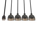 USB auf 4 Port Seriell Konverter