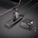 4 Port USB 3.0 Hub mit 3 Schnell-Ladeports