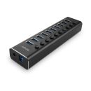 10 Port USB 3.0 Hub mit Ein-/Ausschaltern