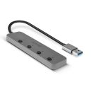 4 Port USB 3.0 Hub mit Ein-/Ausschaltern