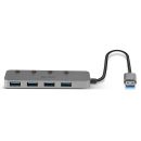 4 Port USB 3.0 Hub mit Ein-/Ausschaltern