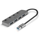 4 Port USB 3.0 Hub mit Ein-/Ausschaltern